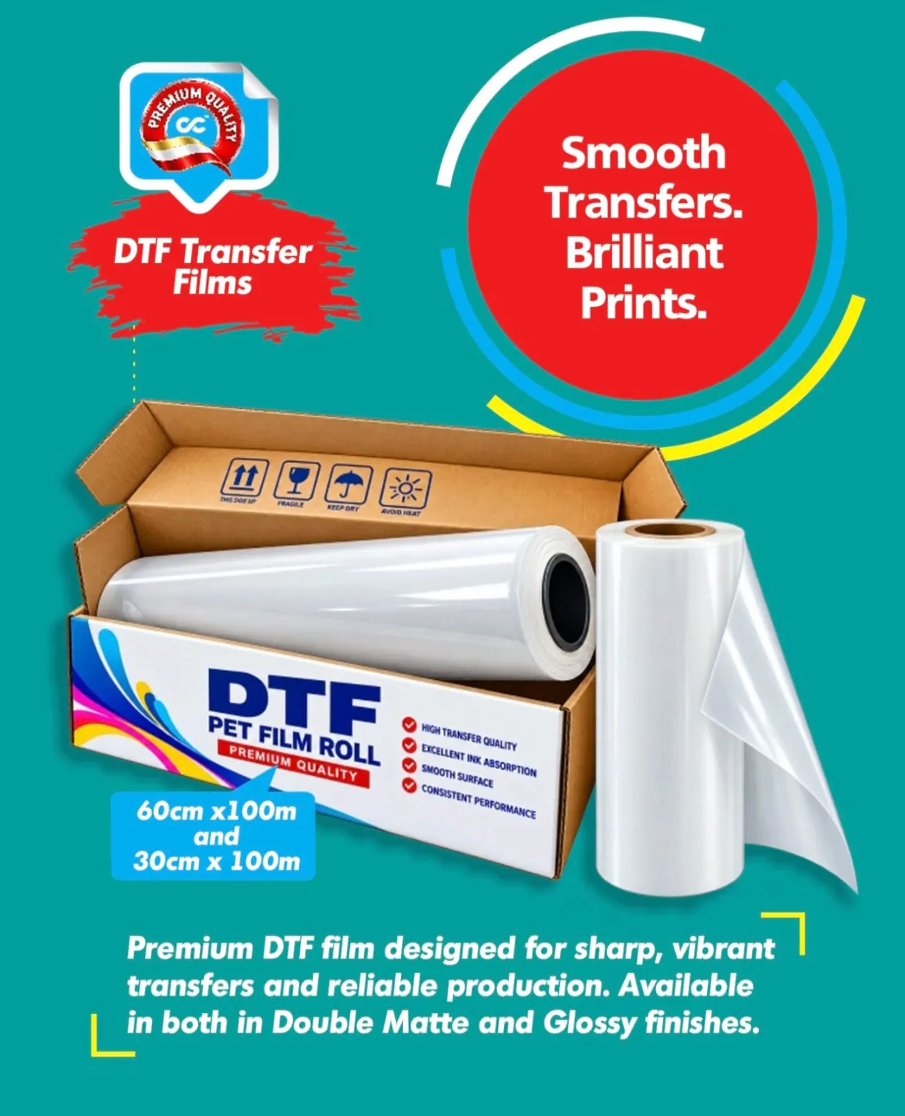 DTF transfer film rolls